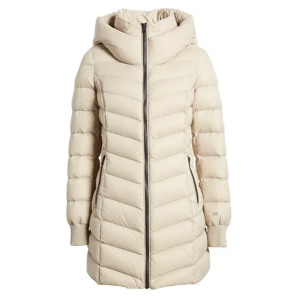Beige Padded Down Jacket | Stylish and Warm Outerwear