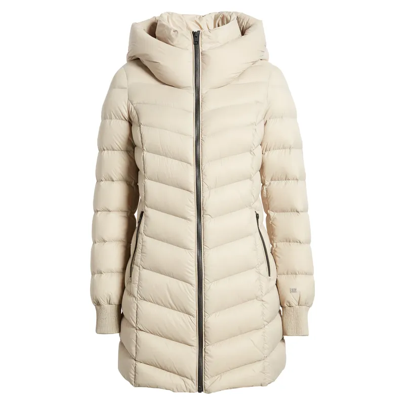 Beige Padded Down Jacket | Stylish and Warm Outerwear