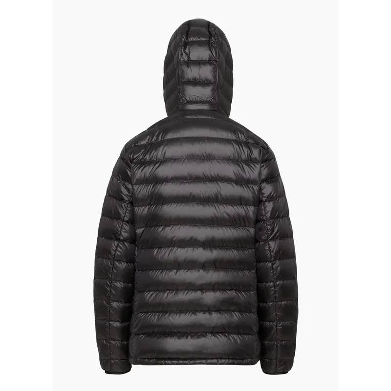 Women’s Black Hooded Cotton Coat | Short and Thin Down Padded Jacket