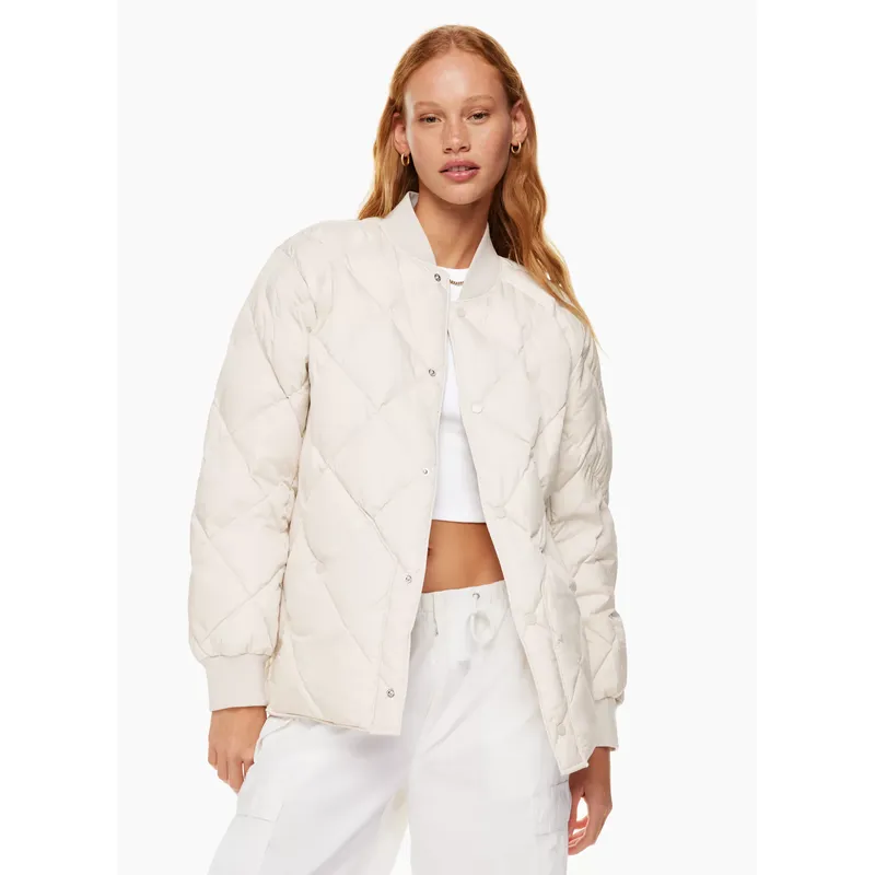 Women’s Short Down Padded Jacket | Stylish Winter Design | Small Rhombus Quilting