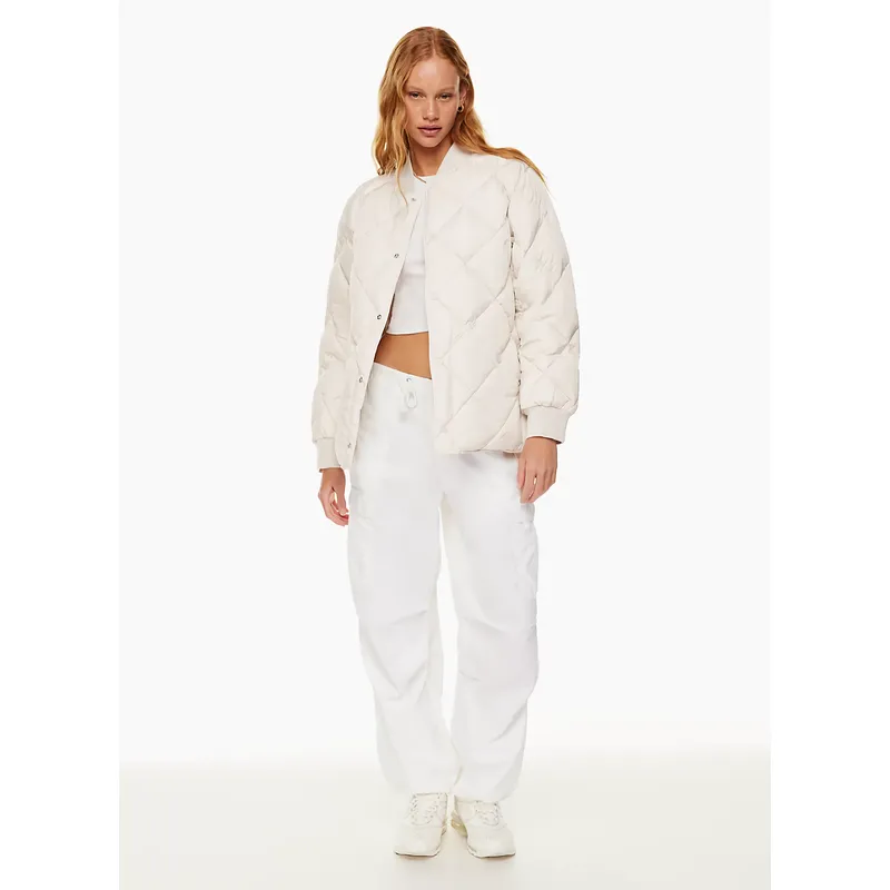 Women’s Short Down Padded Jacket | Stylish Winter Design | Small Rhombus Quilting