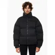 Black Lightweight Zipper Down-Filled Jacket | Stylish and Cozy Outerwear