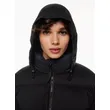 Black Lightweight Zipper Down-Filled Jacket | Stylish and Cozy Outerwear