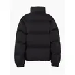 Black Lightweight Zipper Down-Filled Jacket | Stylish and Cozy Outerwear