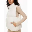Women’s Winter Short Down Vest | Zipper Stand Collar Sleeveless Jacket