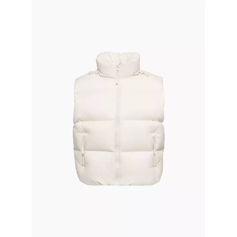 Women’s Winter Short Down Vest | Zipper Stand Collar Sleeveless Jacket