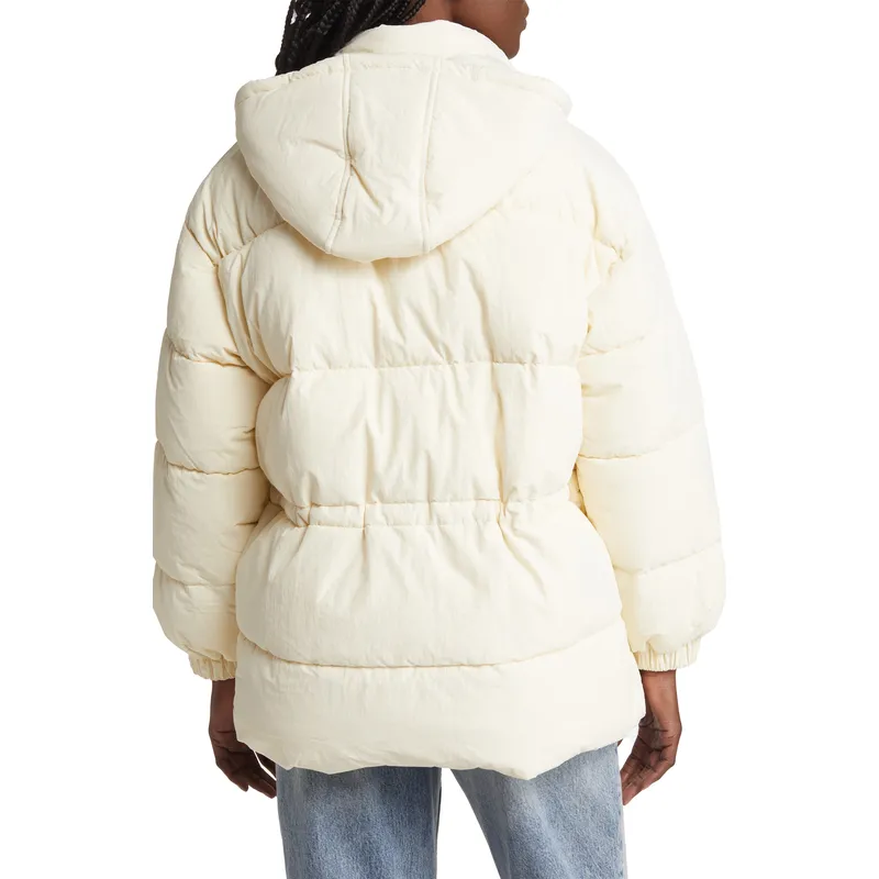 Cream Yellow Women’s Duck Down Coat | Warm and Stylish Outerwear