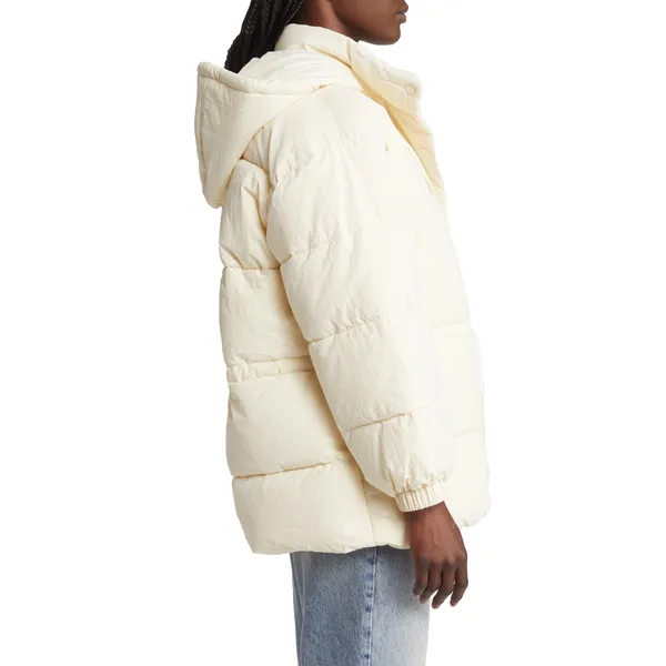 Cream Yellow Women’s Duck Down Coat | Warm and Stylish Outerwear