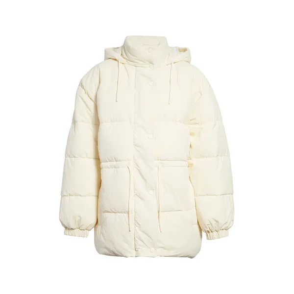 Cream Yellow Women’s Duck Down Coat | Warm and Stylish Outerwear