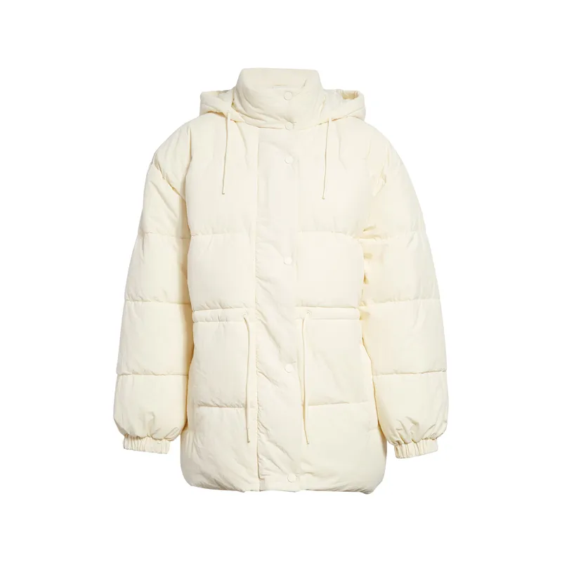 Cream Yellow Women’s Duck Down Coat | Warm and Stylish Outerwear