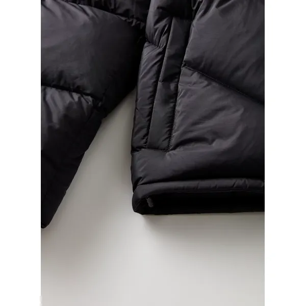 New Women’s Lightweight Long Sleeve Puff Jacket | Ladies Black Outerwear