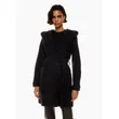 Black Women’s Long Belted Coat | Angora Blend, Snaps | Shop Now