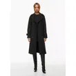 Black Drape Double Trench Coat | Chic and Sophisticated | Shop Now