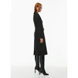 Black Drape Double Trench Coat | Chic and Sophisticated | Shop Now