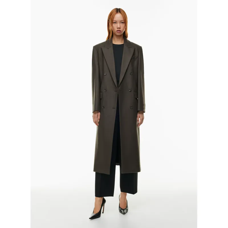 Grey Brown Wool Overcoat | Stylish and Warm | Shop Now