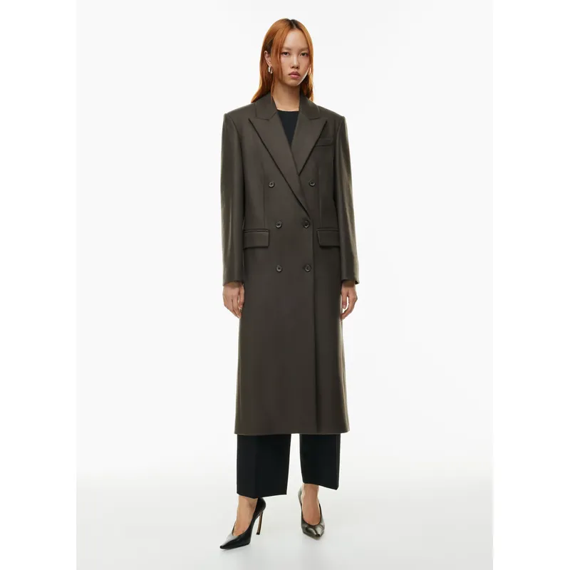 Grey Brown Wool Overcoat | Stylish and Warm | Shop Now
