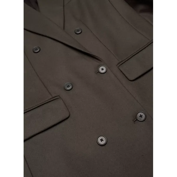 Grey Brown Wool Overcoat | Stylish and Warm | Shop Now