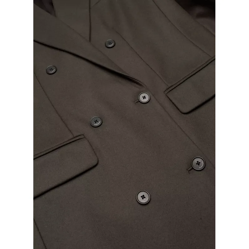 Grey Brown Wool Overcoat | Stylish and Warm | Shop Now