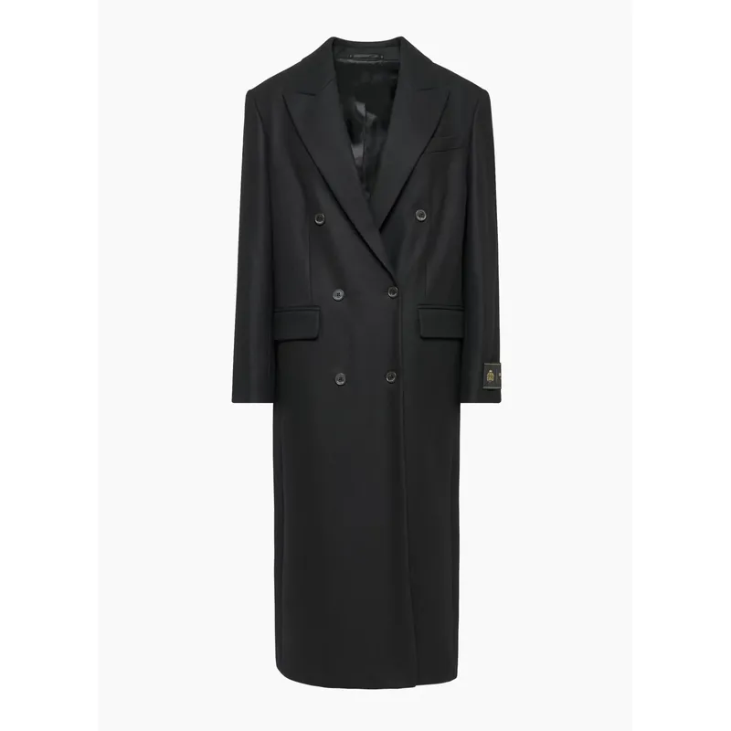 Black Double Breasted Cotton Blazer | Classic and Versatile | Shop Now