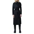 Black Belted Virgin Wool Coat | Classic and Versatile | Shop Now