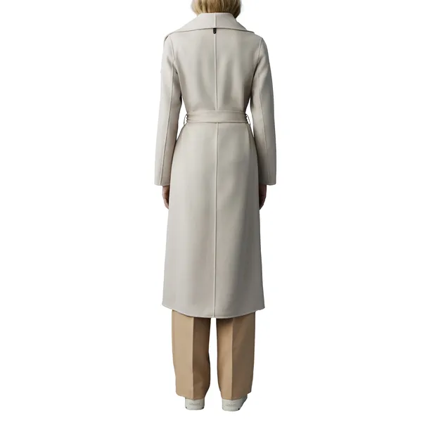 Black Belted Virgin Wool Coat | Classic and Versatile | Shop Now