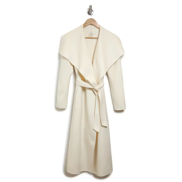 Black Belted Virgin Wool Coat | Classic and Versatile | Shop Now