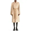 Beige Vegan Leather Trench Coat | Cruelty-Free Chic | Shop Now