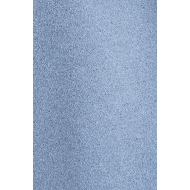 Blue Wool and Silk Coat | Elegant and Luxurious | Shop Now