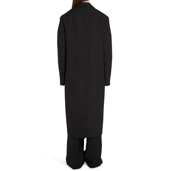 Black Wool Double Breasted Coat | Chic and Timeless | Shop Now