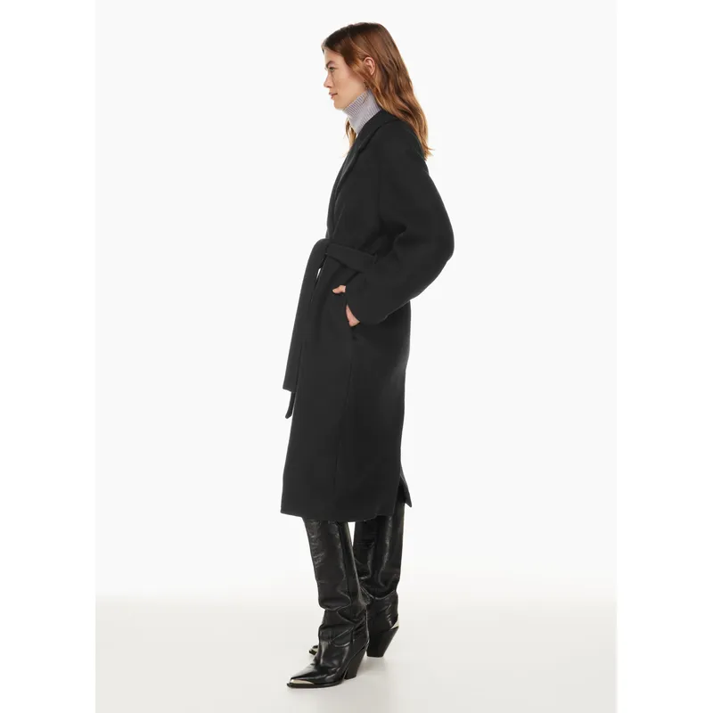 Black Women’s Tunic Coat | Chic and Versatile Outerwear | Shop Now