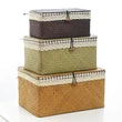 Handmade Woven Seagrass Storage Container with lids cover