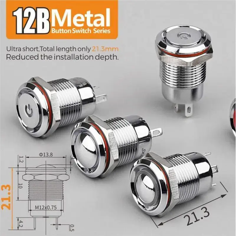 Push Button Switch for small space