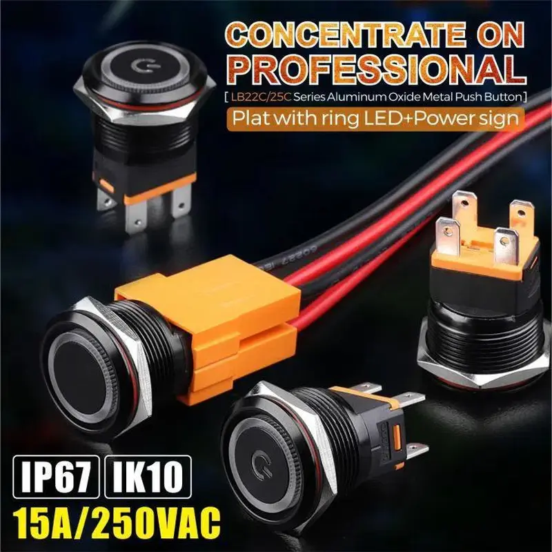 High current momentary Push Button Switch