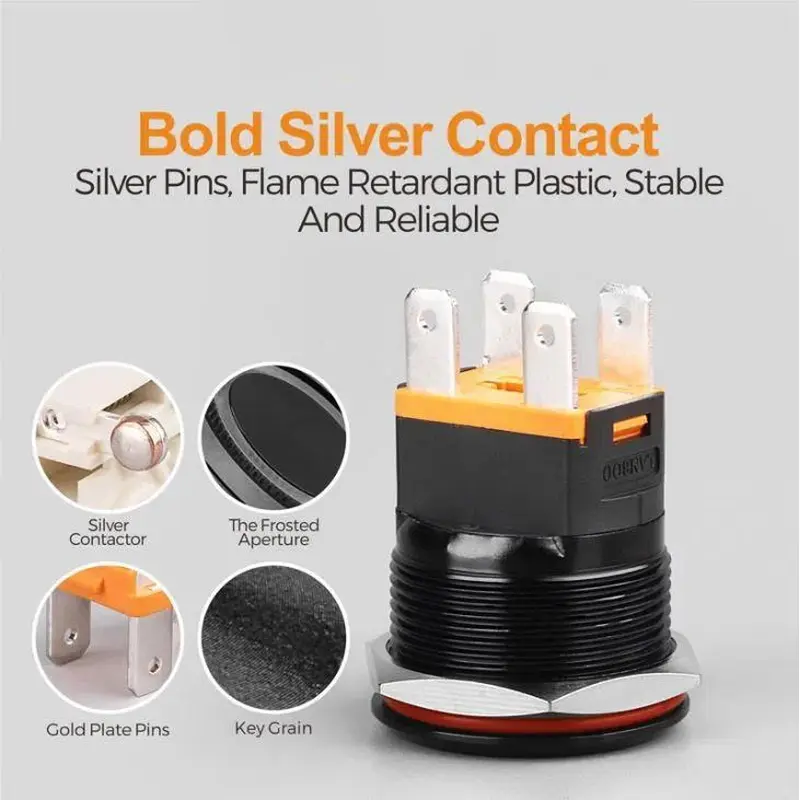 High current momentary Push Button Switch