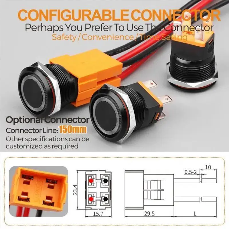 High current momentary Push Button Switch
