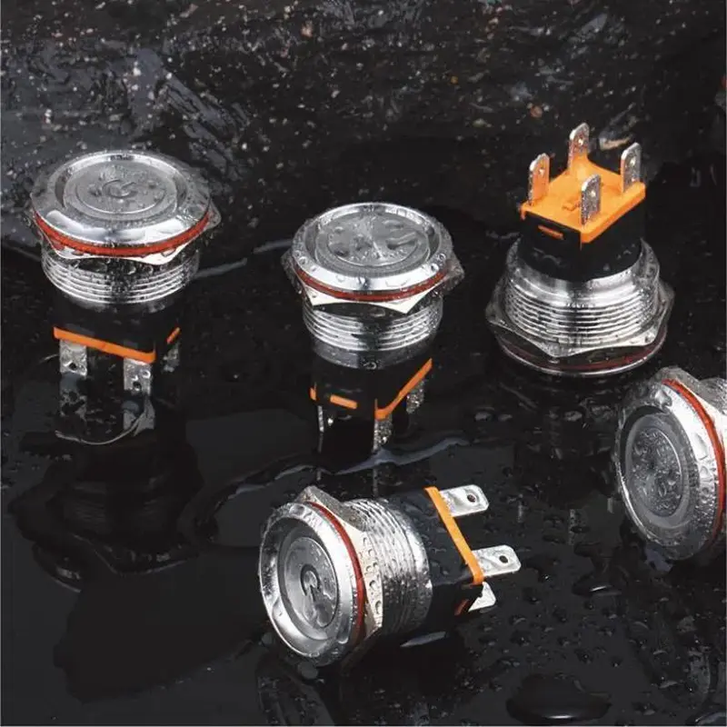   20 Amp Push Button Switch in metal shell