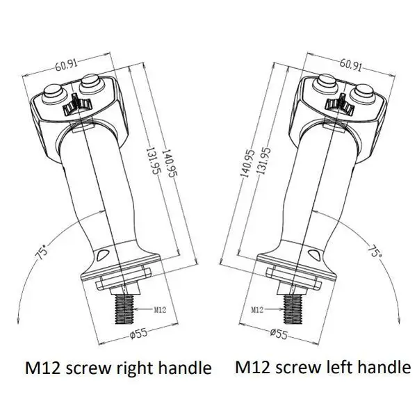 control grips with switches