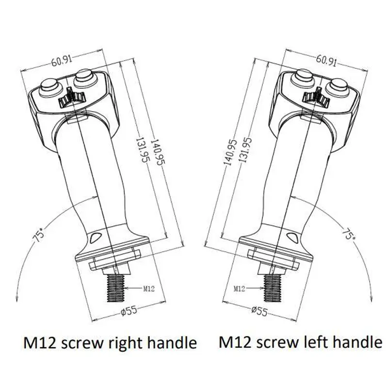 control grips with switches