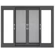 Gray color aluminum windows sliding window with screen design