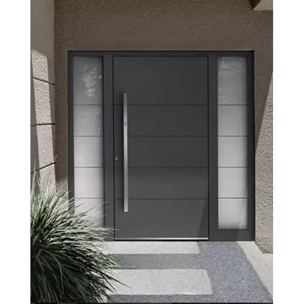 Wood Entrance Doors front doors Modern Design Solid Wood Exterior