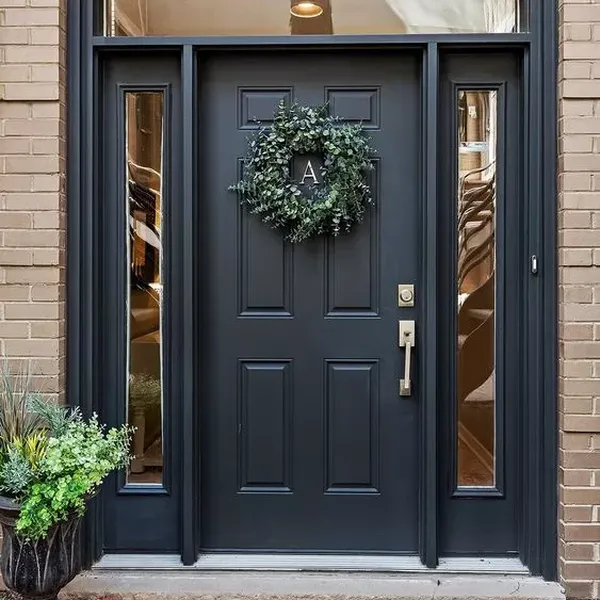 Wood Entrance Doors front doors Modern Design Solid Wood Exterior