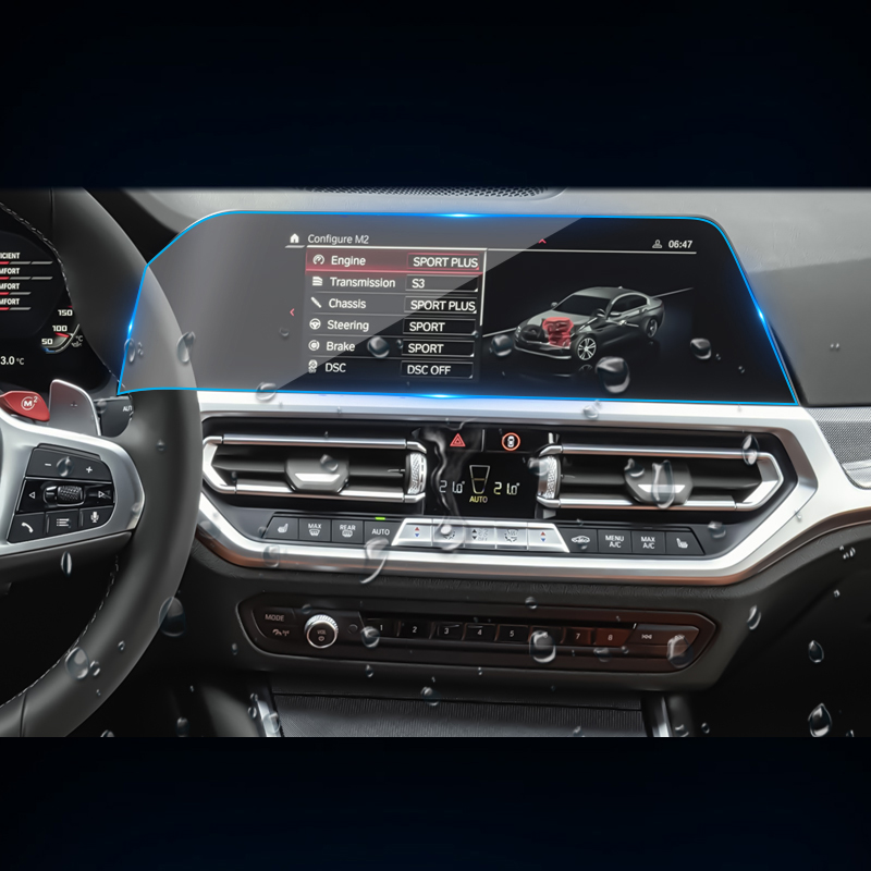 BMW M3 navigation high clear tempered glass screen protector 