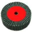 non woven abrasive flap wheels green color 6inch for polishing coarse