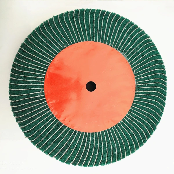 Nylon abrasive polishing wheel 300*90mm with abrasive cloth