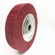 Non woven abrasive chuck flap wheel maroon color with abrasive180#