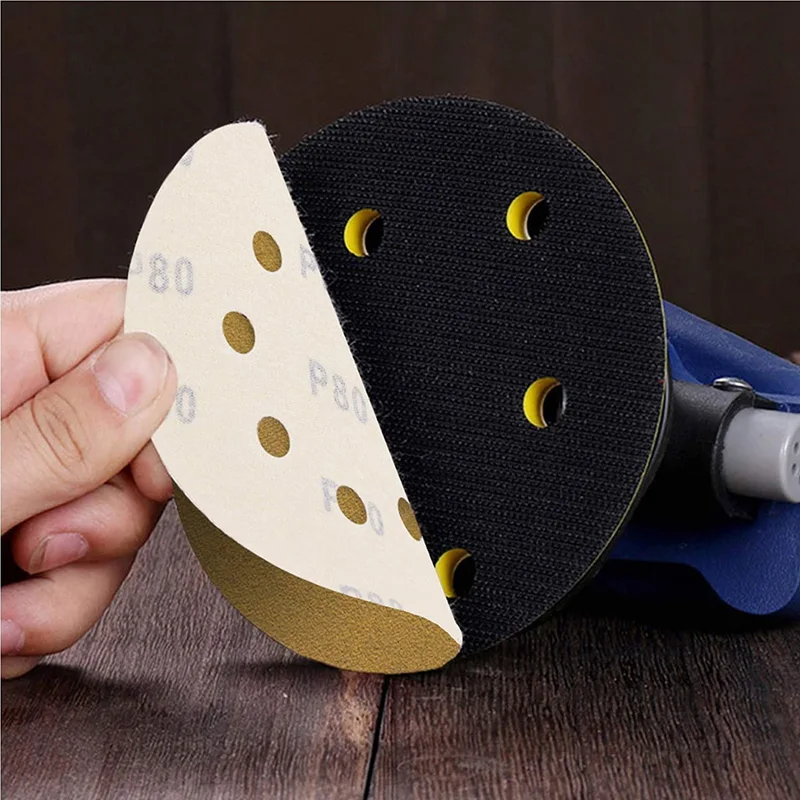 5-inch 8 Holes Hook and Loop Sanding Disc Grits 40# 60# 80# to 800#