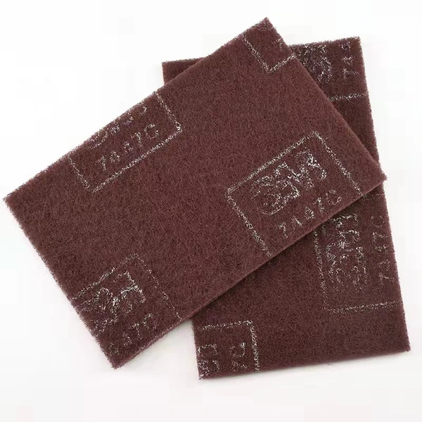 3M 7447C Scotch Brite maroon non woven abrasive hand pad 6x9inch