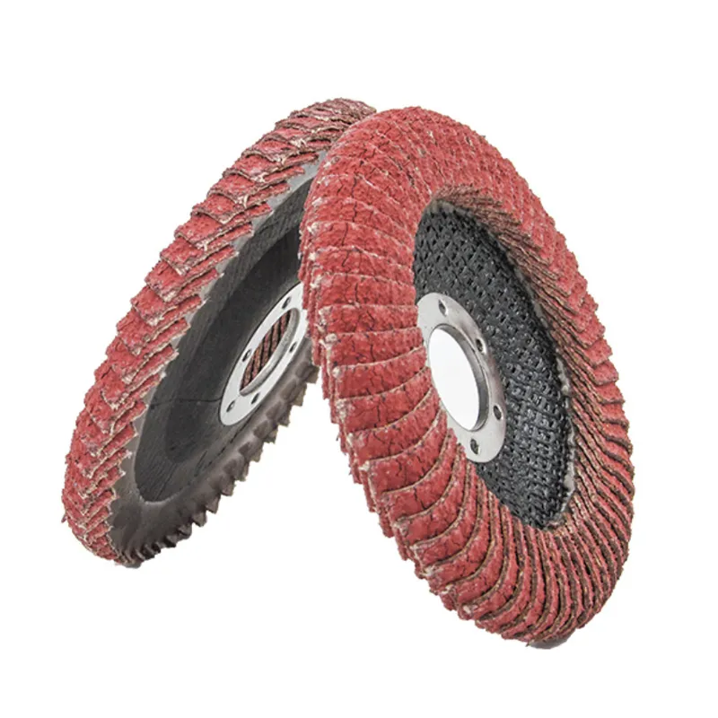 4 1/2 inch Ceramic Curved Flap Disc for corner place grinding 115mm