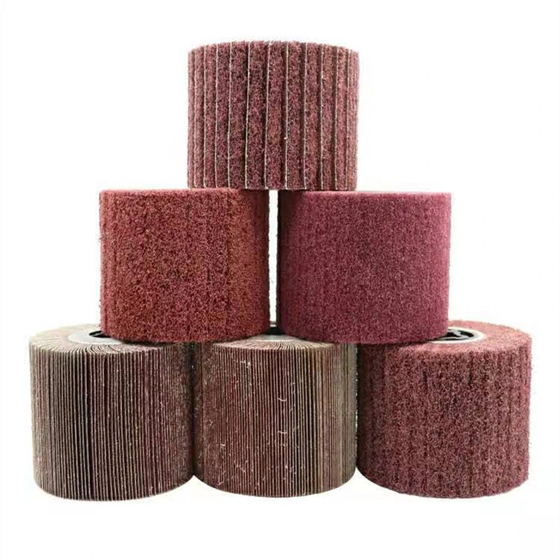 120*100*19 Non-Woven Abrasive Flap Wire Drawing Polishing Burnishing
