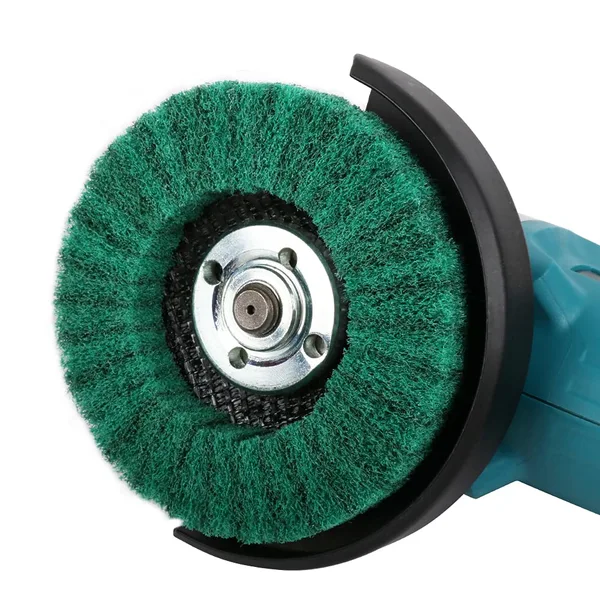 4.5 inch Green Non Woven Flap Disc Scouring Pad 